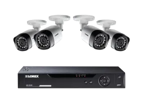 4 camera wired 720p security system with DVR