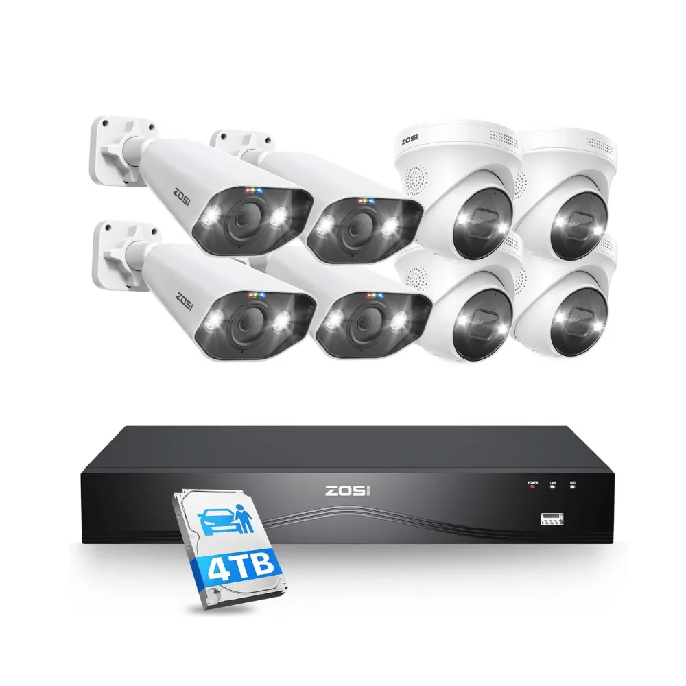 C182/C225 4K 16CH 8-Cam PoE Security System   4TB Hard Drive