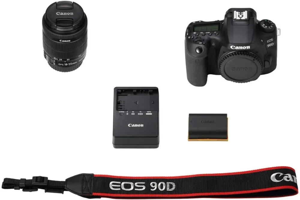 Canon EOS 90D DSLR Camera with 18-55mm Lens