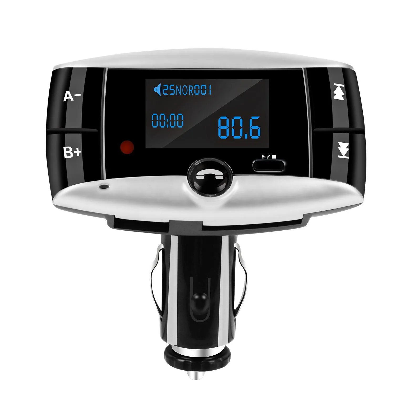 Car Wireless FM Transmitter USB Charger Hands-free Call MP3 Player