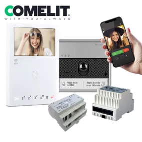 Comelit - KVU8508 - Color Handsfree Mini Monitor - PoE Support - With VIP System - Single Family - White