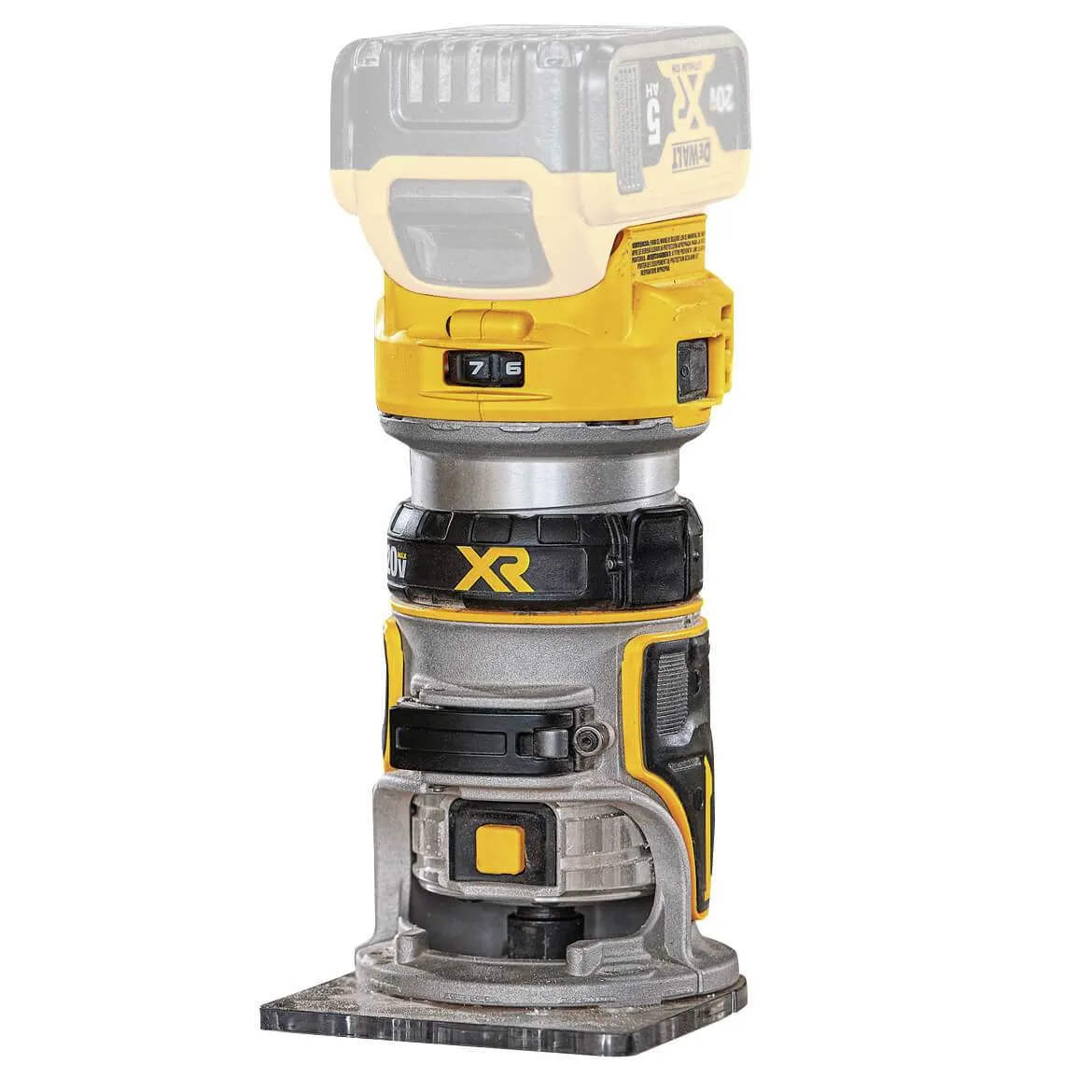 DeWALT DCW600B 20V Depth Adjusting Brushless Cordless Router - Bare Tool