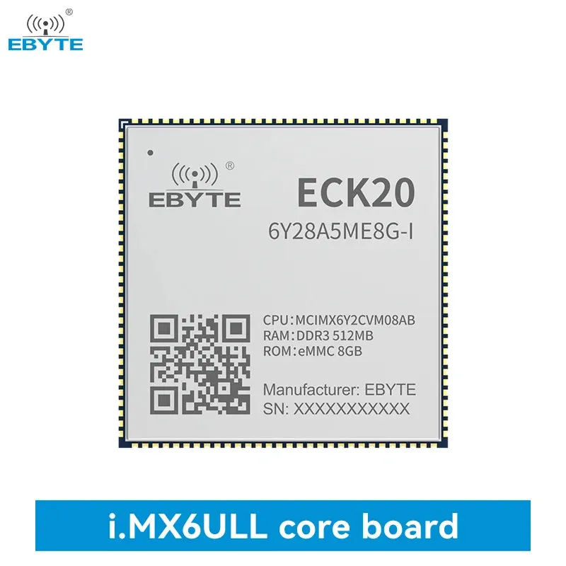 Ebyte ECK20-6Y28A5ME8G-I ARM Dual CAN Ethernet low power 792MHz 512MB MPU design Linux processor i.MX6ULL Embedded core board