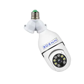 Edenn I-Defend Bulbs Security Camera Light & Splitter Twin Socket Adapter