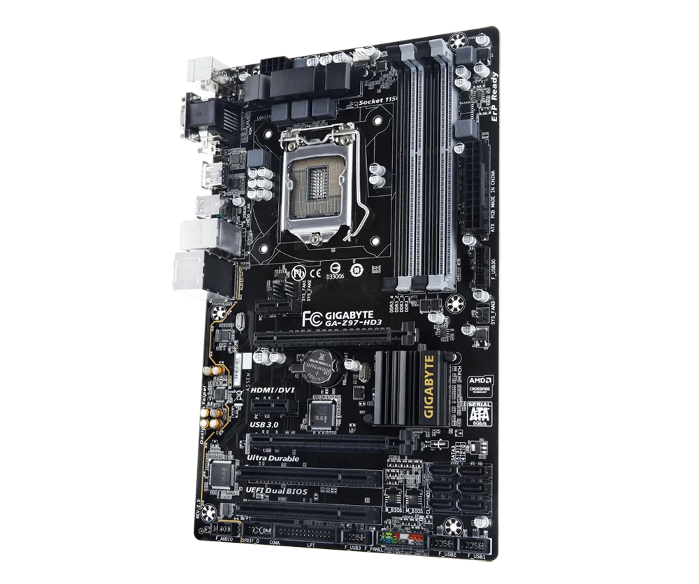 Gigabyte Technology GA-Z97-HD3 (rev. 2.0)Desktop computer motherboard,1150 socket,ddr3,ATX,Z97,HDMI