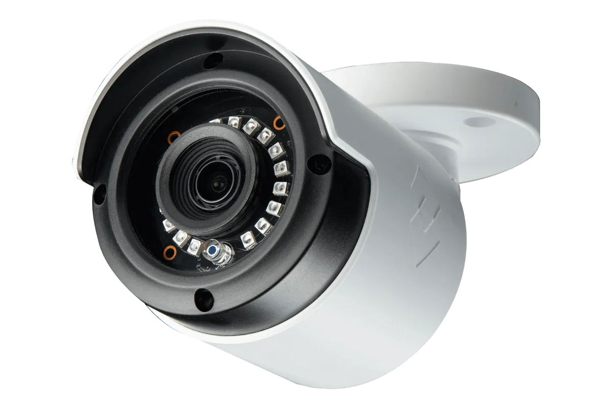 HD Security Camera System with four 1080p Bullet Cameras and LED Monitor