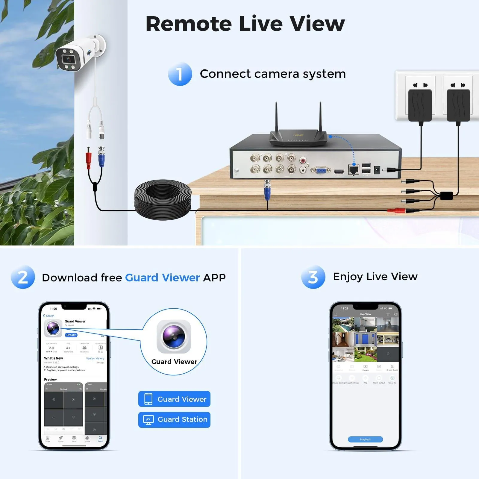 Hiseeu [3TB HDD Person/Vehicle Detection] Hiseeu 5MP Security Camera System 8ch Wired Home Security Camera 8pcs Outdoor Security Cameras with Indoor H. 265  DVR for Free Remote Mobile/PC 7/24 Recording