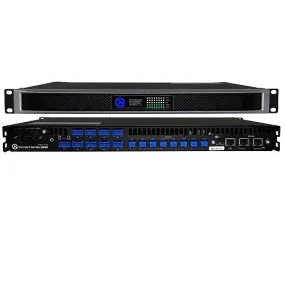 LEA Professional CONNECT 168D 19" 8-Channel Amplifier with Dante Inputs, 160W per Channel