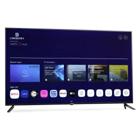 LIMEBERRY 140 cm (55 inches) 4K Ultra HD Smart QLED WebOs Frameless TV, Magic Remote with Smart Voice Control, Screen Cast & Bluetooth, Dolby Atmos Speakers, Black (LB551NSW)