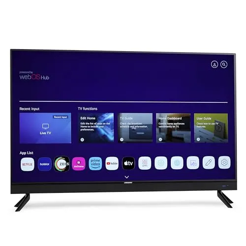 LIMEBERRY 140 cm (55 inches) 4K Ultra HD WebOs Smart Frameless QLED LED TV with Inbuilt Soundbar (LB551SBW)