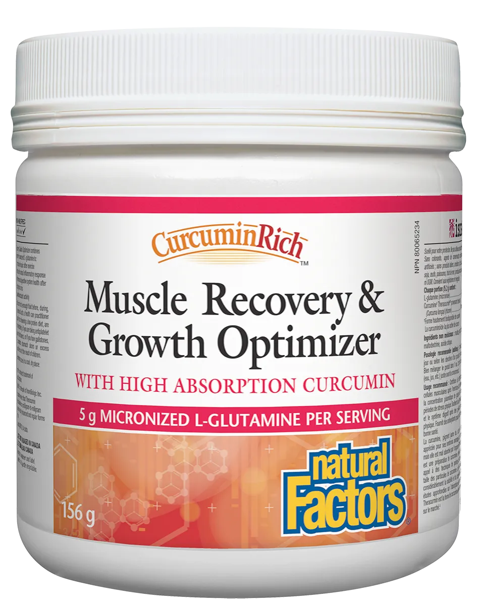 Natural Factors CurcuminRich Muscle Recovery & Growth Optimizer 156g