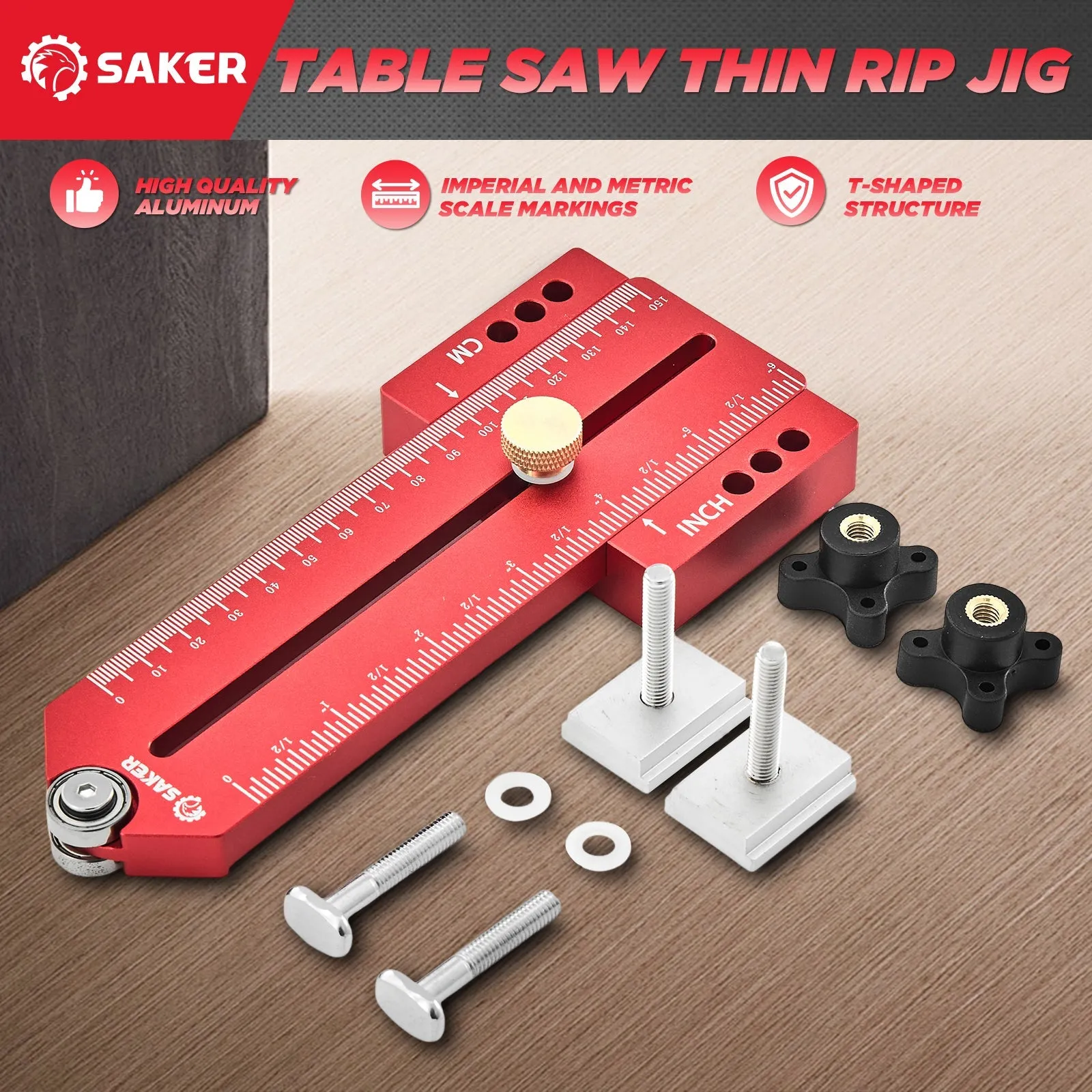 Saker Thin Rip Jig Table Saw Jig Guide