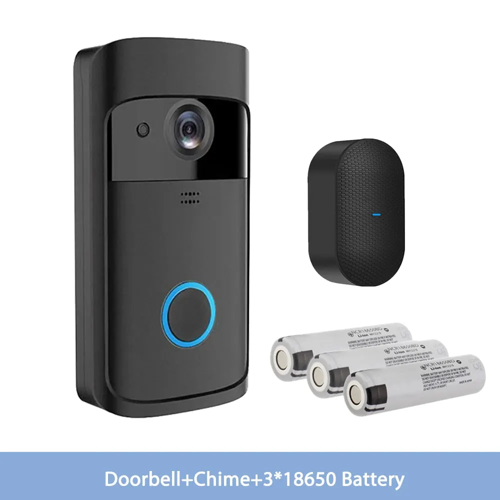 Smart Doorbell Camera Wifi Wireless Video Doorbell Call Intercom for Apartments Door Bell with Free Cloud Storage Home WiFi Bell