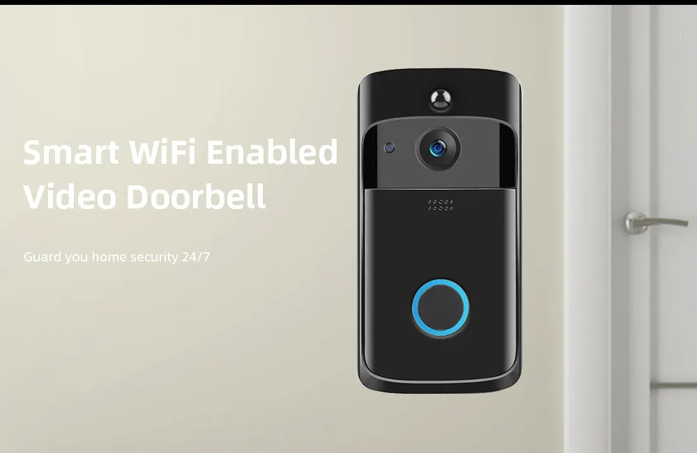 Smart Doorbell Camera Wifi Wireless Video Doorbell Call Intercom for Apartments Door Bell with Free Cloud Storage Home WiFi Bell