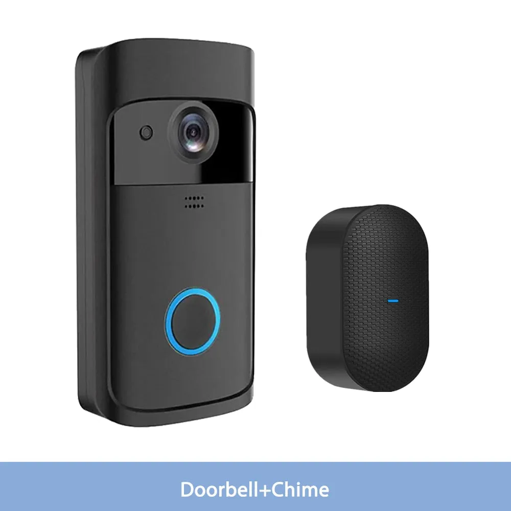 Smart Doorbell Camera Wifi Wireless Video Doorbell Call Intercom for Apartments Door Bell with Free Cloud Storage Home WiFi Bell