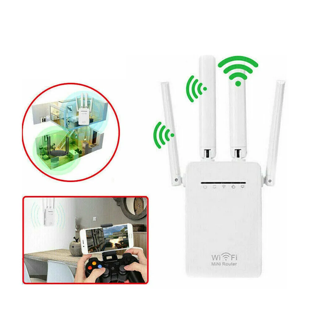 US 2.4G/5G Dual Band WiFi Repeater 300 Mbps WIFI Range Extender Signal Booster