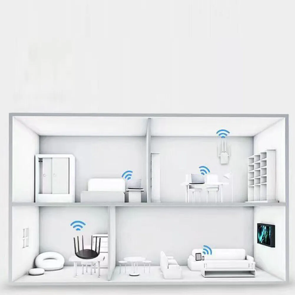 US WIFI Extender 1200Mbps Range Coverage Internet Booster Wireless Signal