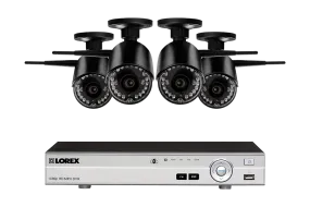 Wireless Camera System with 8 Channel 1080p DVR and 4 Outdoor 720p Wireless Cameras, 135FT Night Vision