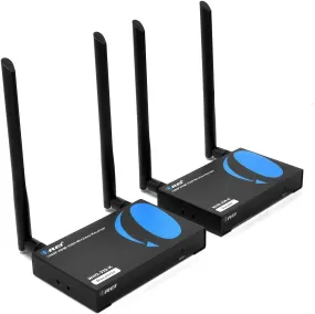 Wireless HDMI Transmitter & Receiver Extender upto 330 ft- IR Support 5G Transmission (WHD-330-K)