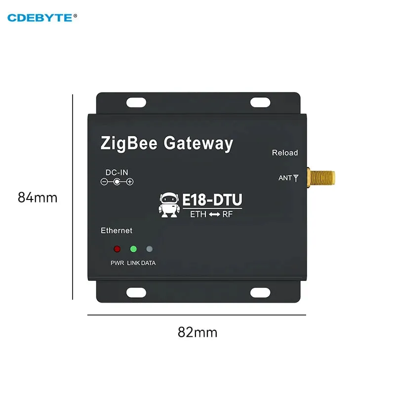 Zigbee Gateway Wireless Transmission CDEBYTE E18-DTU(Z27-ETH) 27dBm Self-Networking TCP/UDP/HTTP/MQTT Mode Ethernet Gateway